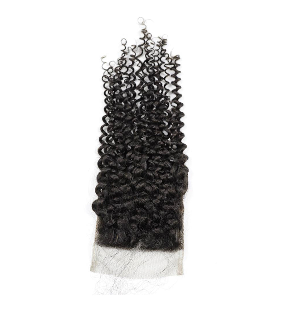 Mongolian Kinky Curly Closures